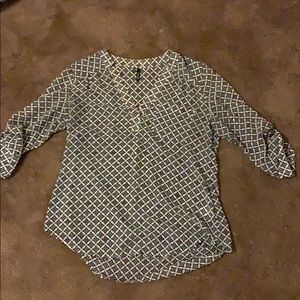 Black and white blouse from maurices